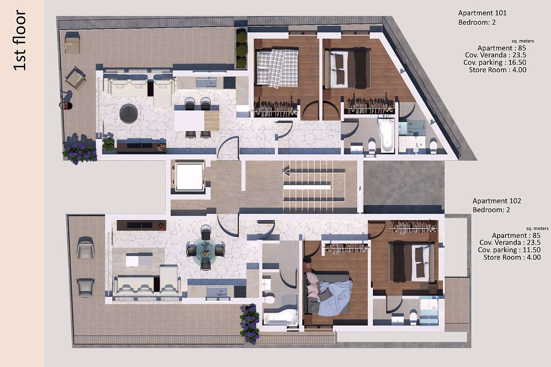 Квартира / Апартаменты in Фамагусте, Cyprus, 157 sq.m. - photo 12