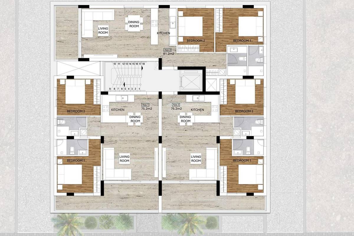 Квартира / Апартаменты in Ларнаке, Cyprus, 70 sq.m. - photo 5