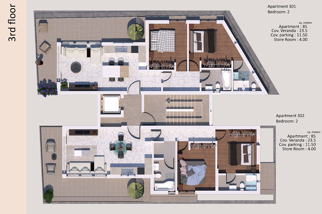 Квартира / Апартаменты in Фамагусте, Cyprus, 157 sq.m. - photo 14